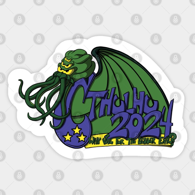 Cthulhu 2024 Cthulhu Sticker TeePublic